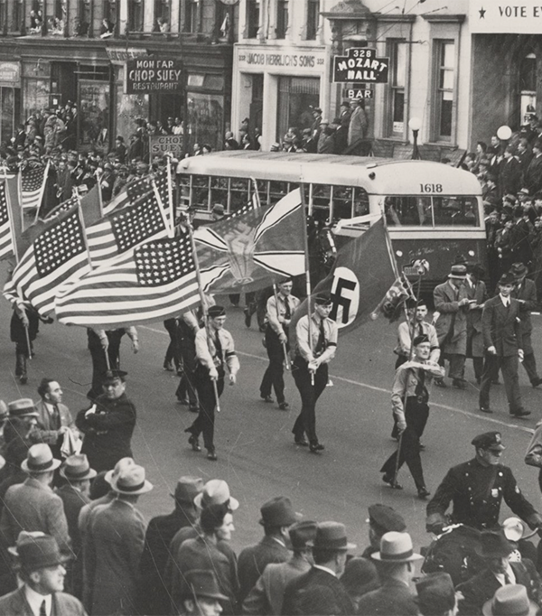 nazi march, new york city, 1937